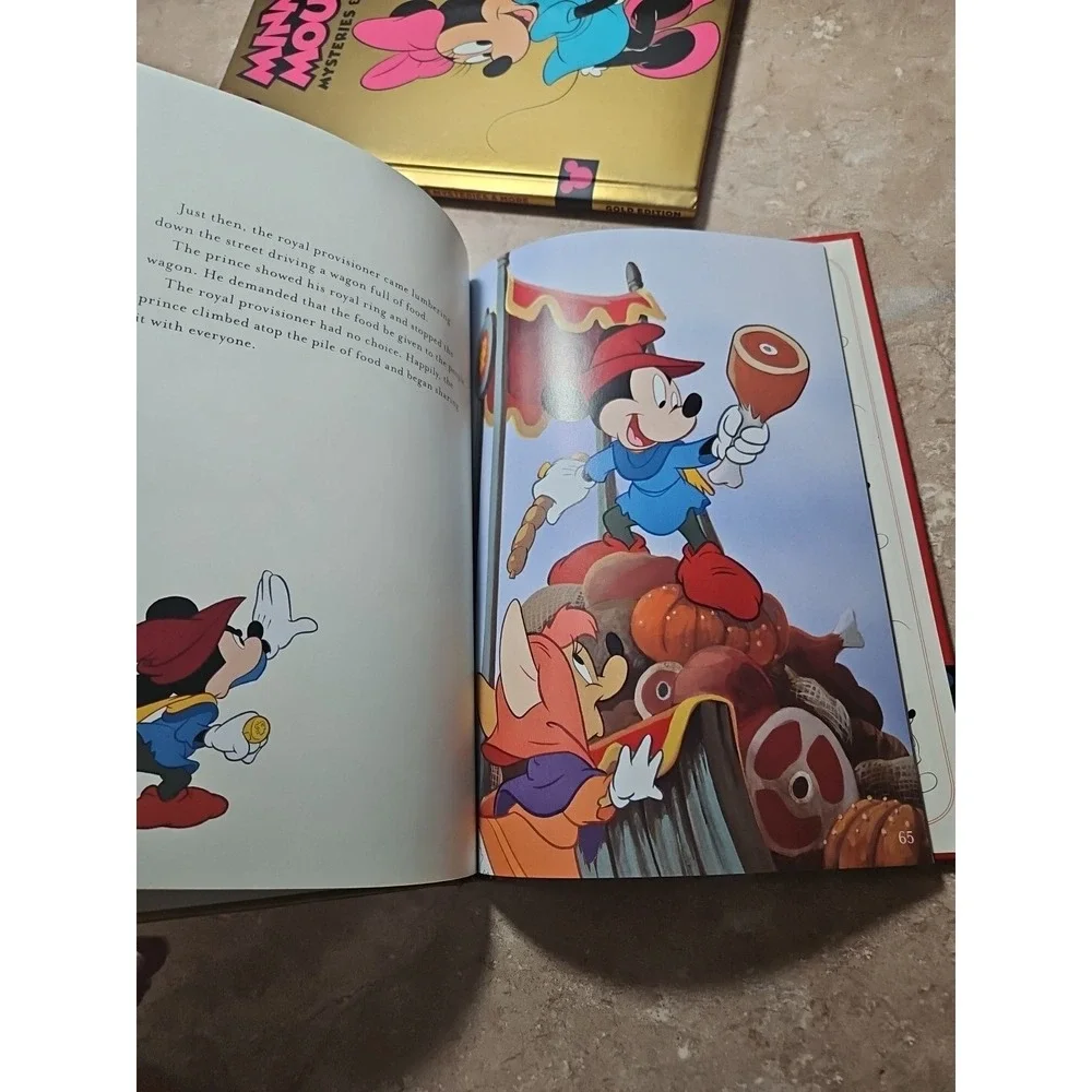Mickey Mouse Book Classic Disney Wonderful World Reading-Gold Edition-Brand New-